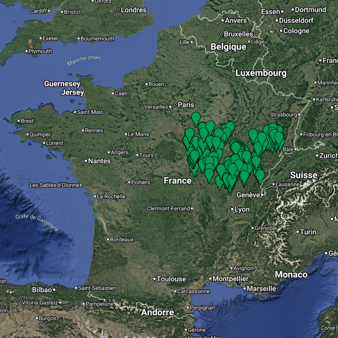 France – BOURGOGNE-FRANCHE-COMTÉ – URBEX MAP