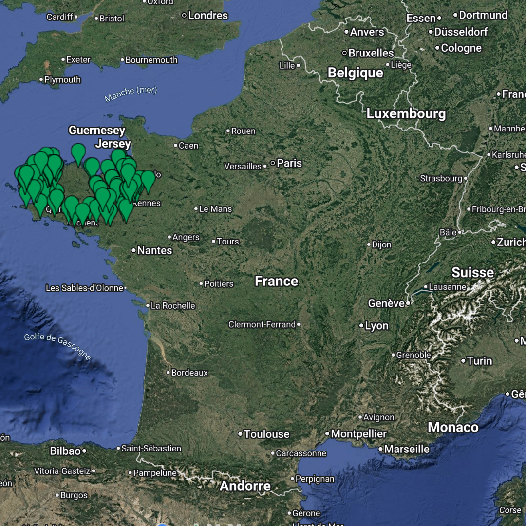 France – BRETAGNE – URBEX MAP