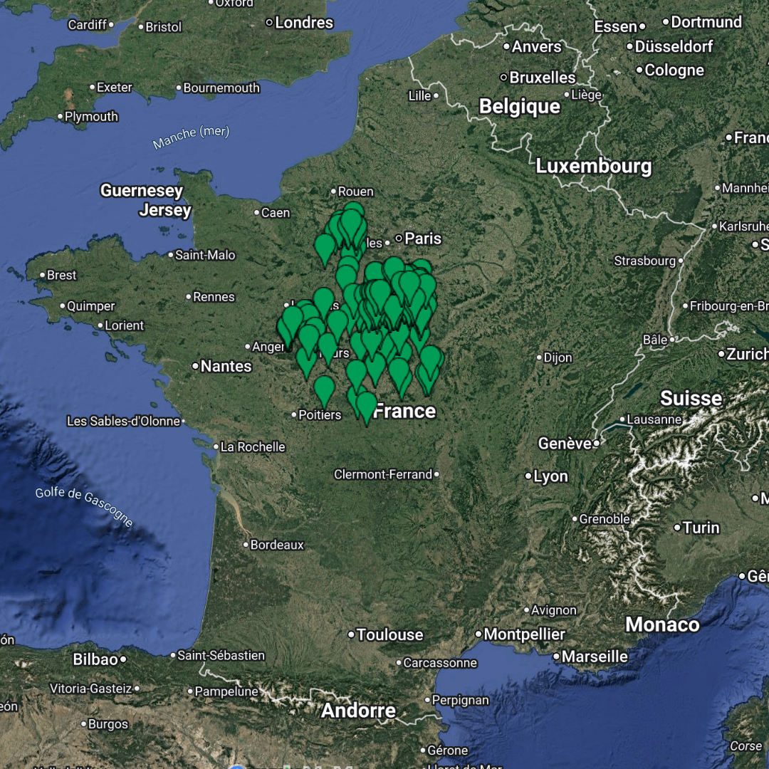 France – CENTRE-VAL DE LOIRE – URBEX MAP