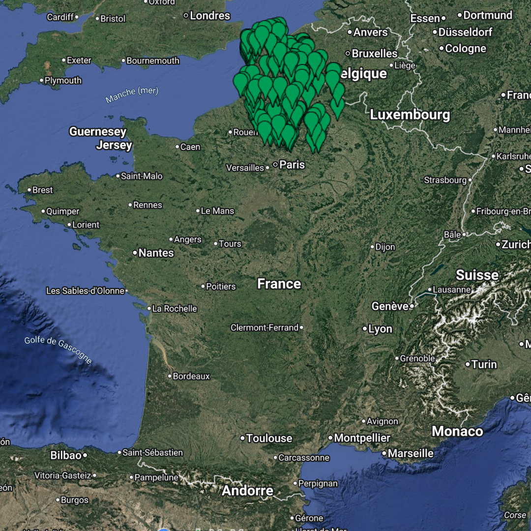 France – HAUTS-DE-FRANCE – URBEX MAP