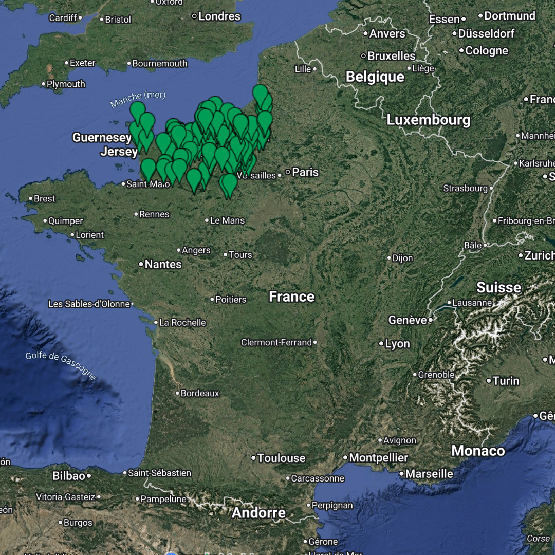 France – NORMANDIE – URBEX MAP