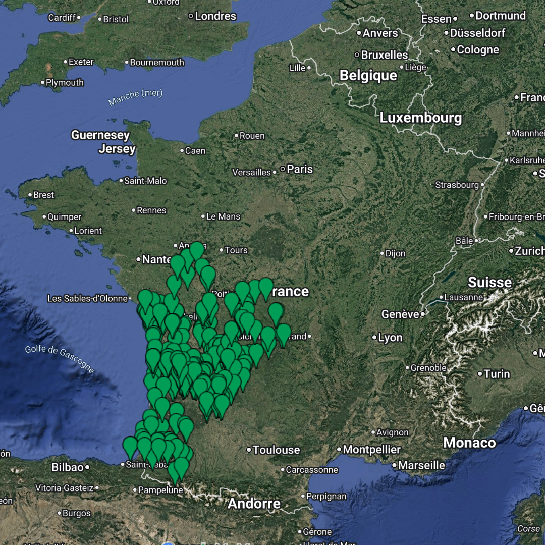 France – NOUVELLE-AQUITAINE – URBEX MAP