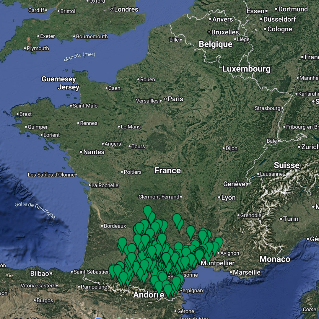 France – OCCITANIE – URBEX MAP